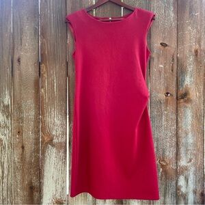 SFERA Women’s Red Pencil Sheath Dress Cap Sleeve Portugal Size Medium